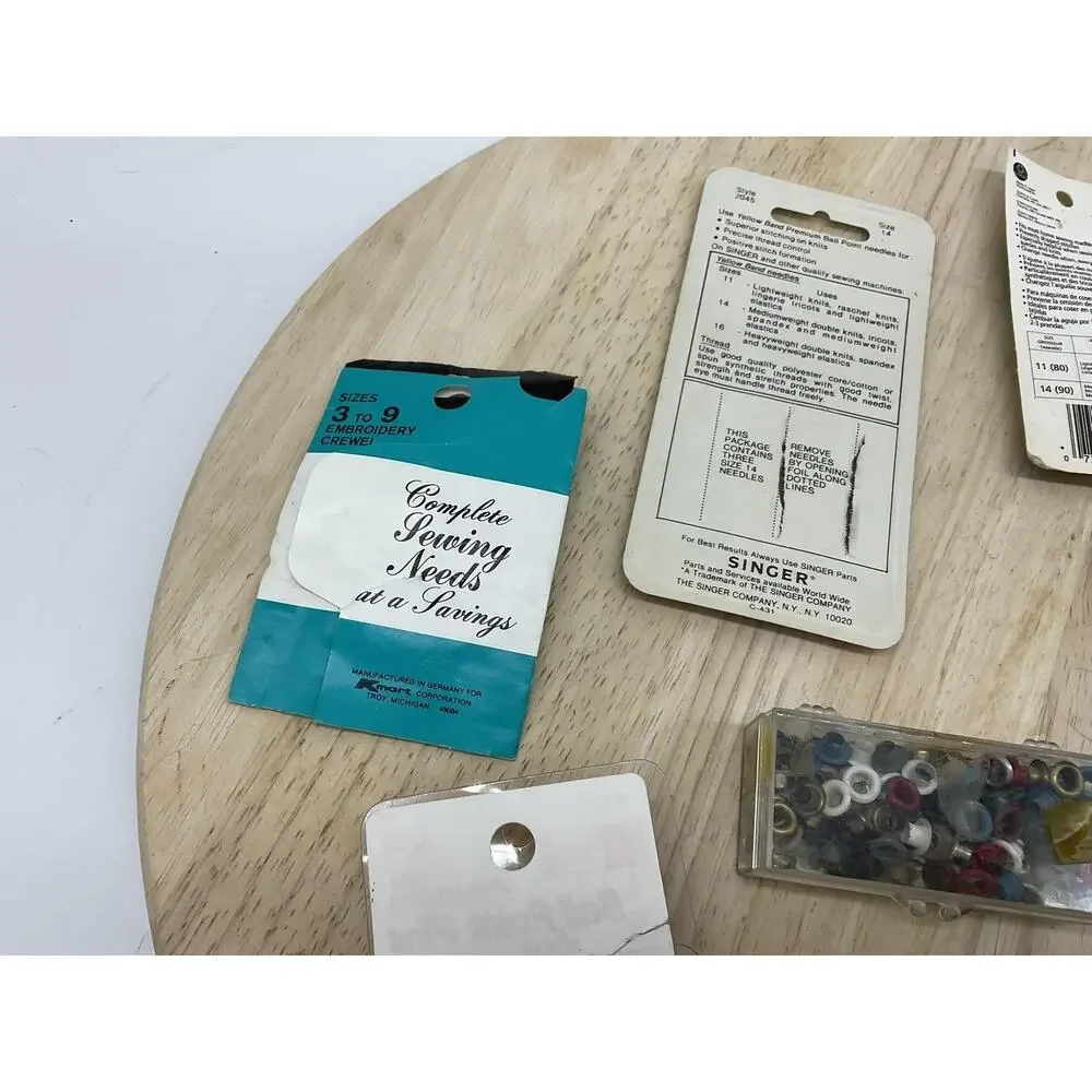 Vintage Mixed Brands Hem Tape Sewing Notions Lot Wrights Needles Pins‎ Bell